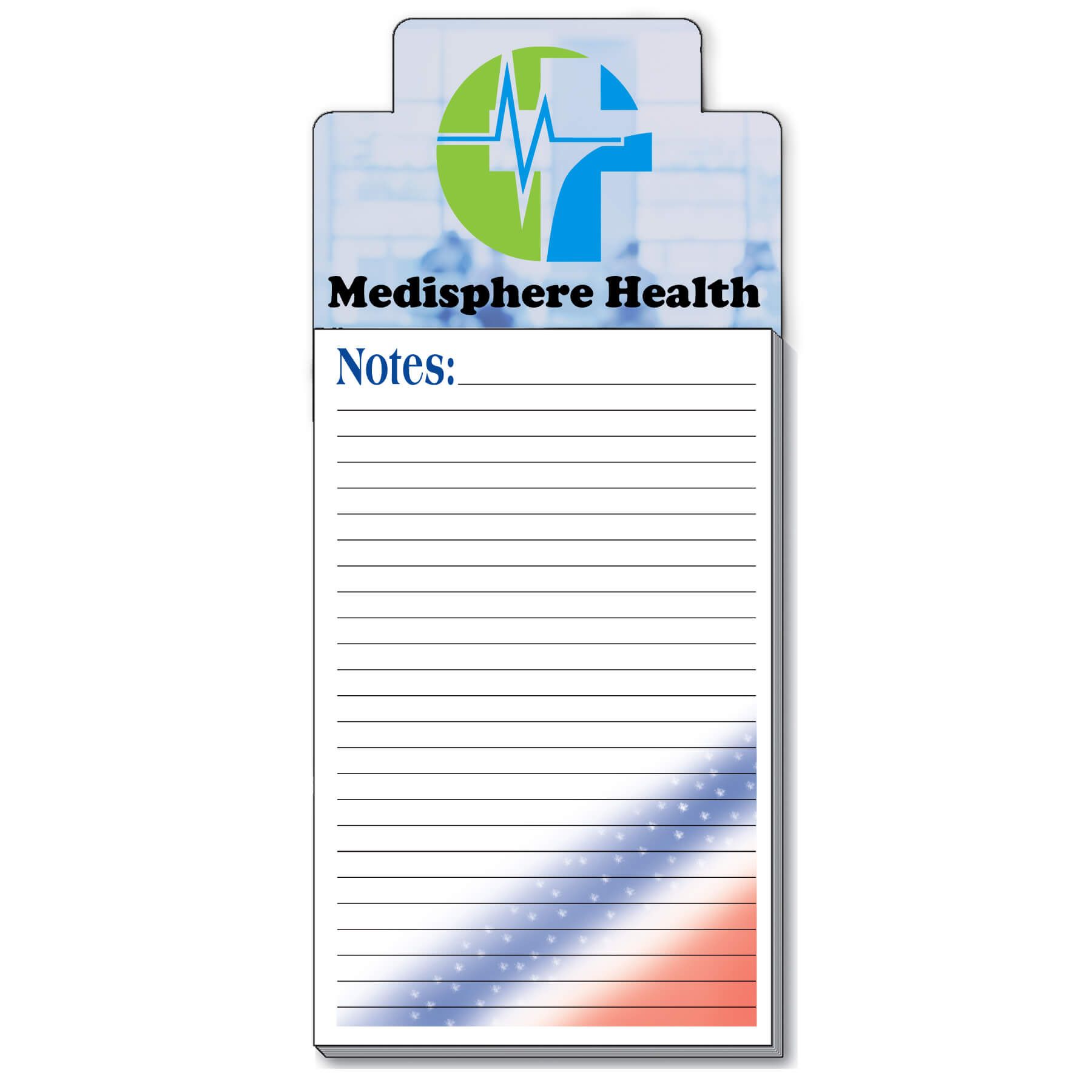 Imprinted Magnet with Patriotic Pad